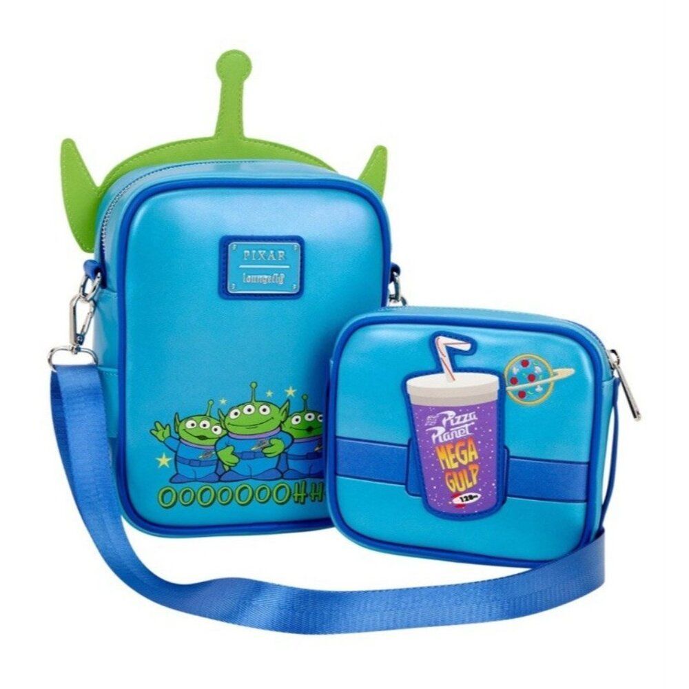 Toy Story 30th Anniversary Aliens Crossbuddies Cosplay Crossbody W Coin Bag NWT - Picture 2 of 6
